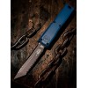 Нож складной MicroTech MCT112343DO Ultratech Gen IV, Black Serrated Blade, Dark Blue Handle