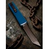 Нож складной MicroTech MCT112343DO Ultratech Gen IV, Black Serrated Blade, Dark Blue Handle