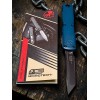 Нож складной MicroTech MCT112343DO Ultratech Gen IV, Black Serrated Blade, Dark Blue Handle