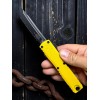Нож складной MicroTech MCT112343YW Ultratech Gen IV, Black Serrated Blade, Yellow Handle