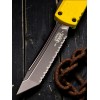 Нож складной MicroTech MCT112343YW Ultratech Gen IV, Black Serrated Blade, Yellow Handle