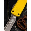 Нож складной MicroTech MCT112343YW Ultratech Gen IV, Black Serrated Blade, Yellow Handle