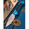 Нож складной MicroTech MCT113510APBL LUDT Gen III, Apocalyptic Blade, Blue Handle