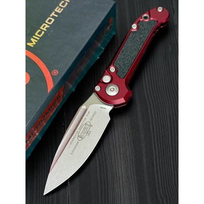 Нож складной MicroTech MCT113510MR LUDT GenIII, StoneWash Blade, Merlot Handle