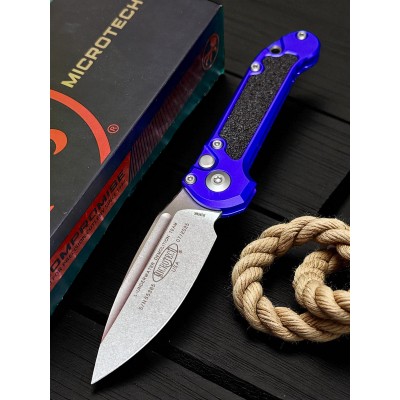 Нож складной MicroTech MCT113510PU LUDT GenIII, StoneWash Blade, Purple Handle