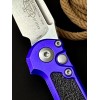 Нож складной MicroTech MCT113510PU LUDT GenIII, StoneWash Blade, Purple Handle