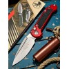 Нож складной MicroTech MCT113510RD LUDT Gen III, StoneWash Blade, Red Handle