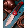 Нож складной MicroTech MCT113510RD LUDT Gen III, StoneWash Blade, Red Handle