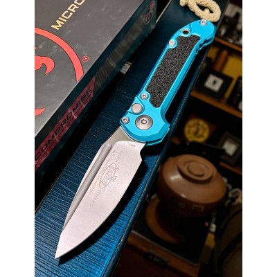 Нож складной MicroTech MCT113510TQ LUDT Gen III, M390 StoneWash Blade, Turquoise Handle