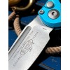 Нож складной MicroTech MCT113510TQ LUDT Gen III, M390 StoneWash Blade, Turquoise Handle