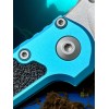 Нож складной MicroTech MCT113510TQ LUDT Gen III, M390 StoneWash Blade, Turquoise Handle