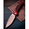 Нож складной MicroTech MCT113511APMR LUDT Gen III, Part Serrated Apocalyptic Blade, Merlot Handle