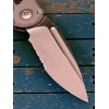 Нож складной MicroTech MCT113511APNC LUDT Gen III, Apocalyptic Part Serrated Blade, Natural Clear Handle