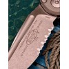 Нож складной MicroTech MCT113511APNC LUDT Gen III, Apocalyptic Part Serrated Blade, Natural Clear Handle