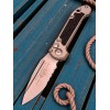 Нож складной MicroTech MCT113511NC LUDT Gen III, StoneWash Part Serrated Blade, Natural Clear Handle