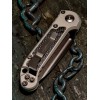 Нож складной MicroTech MCT11351DLCTNCC LUDT GenIII, Signature Series, DLC Blade, Natural Clear Handle, Carbon Fiber Inlay