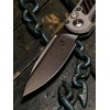 Нож складной MicroTech MCT11351DLCTNCC LUDT GenIII, Signature Series, DLC Blade, Natural Clear Handle, Carbon Fiber Inlay