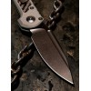 Нож складной MicroTech MCT11351DLCTNCC LUDT GenIII, Signature Series, DLC Blade, Natural Clear Handle, Carbon Fiber Inlay
