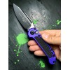 Нож складной MicroTech MCT11351PU LUDT Gen III, Black Blade, Purple Handle