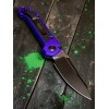 Нож складной MicroTech MCT11351PU LUDT Gen III, Black Blade, Purple Handle