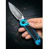 Нож складной MicroTech MCT11352TQ LUDT Gen III, Black Part Serrated Blade, Terquoise Handle