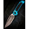 Нож складной MicroTech MCT11352TQ LUDT Gen III, Black Part Serrated Blade, Terquoise Handle