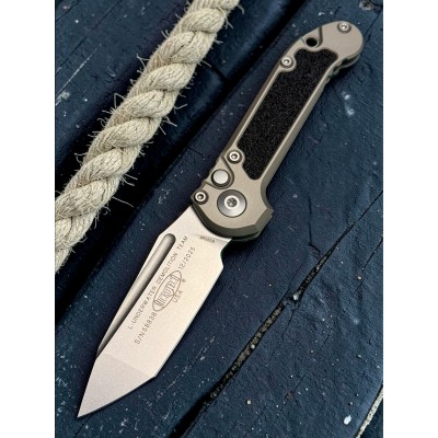 Нож складной MicroTech MCT113610NC LUDT Gen III, StoneWash Blade, Natural Clear Handle