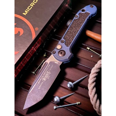 Нож складной MicroTech MCT11361WBL LUDT Gen III, Weathered Blue