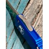 Нож складной MicroTech MCT12110BL Ultratech, StoneWash Blade, Blue Handle