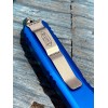 Нож складной MicroTech MCT12110BL Ultratech, StoneWash Blade, Blue Handle