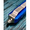 Нож складной MicroTech MCT12110BL Ultratech, StoneWash Blade, Blue Handle