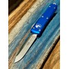 Нож складной MicroTech MCT12110BL Ultratech, StoneWash Blade, Blue Handle