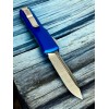 Нож складной MicroTech MCT12110BL Ultratech, StoneWash Blade, Blue Handle