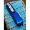 Нож складной MicroTech MCT12110BL Ultratech, StoneWash Blade, Blue Handle