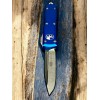 Нож складной MicroTech MCT12110BL Ultratech, StoneWash Blade, Blue Handle