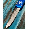Нож складной MicroTech MCT12110BL Ultratech, StoneWash Blade, Blue Handle