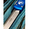 Нож складной MicroTech MCT12110BL Ultratech, StoneWash Blade, Blue Handle