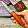 Нож складной MicroTech MCT12110RD Ultratech, M390 Blade, Red Handle