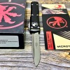 Нож складной MicroTech MCT12111AP Ultratech, M390 PartSerrated Apocalyptic Blade, Black Handle