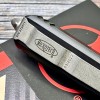 Нож складной MicroTech MCT12111AP Ultratech, M390 PartSerrated Apocalyptic Blade, Black Handle