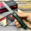 Нож складной MicroTech MCT12111AP Ultratech, M390 PartSerrated Apocalyptic Blade, Black Handle