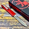 Нож складной MicroTech MCT12111APRD Ultratech, PartSerrated M390 Blade, Red Handle
