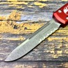 Нож складной MicroTech MCT12111APRD Ultratech, PartSerrated M390 Blade, Red Handle