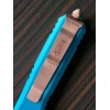 Нож складной MicroTech MCT12111APTQ Ultratech, Apocalyptic Part Serrated Blade, Turquoise Handle