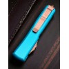 Нож складной MicroTech MCT12111APTQ Ultratech, Apocalyptic Part Serrated Blade, Turquoise Handle