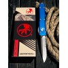 Нож складной MicroTech MCT12111BL Ultratech, PartSerrated StoneWash Blade, Blue Handle Нож складной MicroTech MCT12111BL Ultratech, PartSerrated StoneWash Blade, Blue Handle
