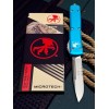 Нож складной MicroTech MCT12111TQ Ultratech, StoneWash Part Serrated Blade, Turquoise Handle