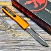 Нож складной MicroTech MCT1212OR Ultratech, M390 PartSerrated Black Blade, Orange Handle