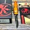 Нож складной MicroTech MCT1212OR Ultratech, M390 PartSerrated Black Blade, Orange Handle