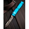 Нож складной MicroTech MCT1212TQ Ultratech, Black Part Serrated Blade, Turquoise Handle